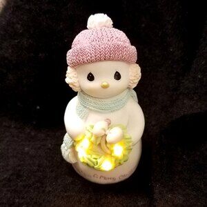 Hallmark Precious Moments Snowman Lighted